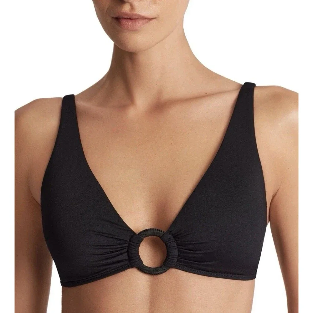 Lauren Ralph Lauren Women's Macrame-Ring Bikini Top Size 8 NWT